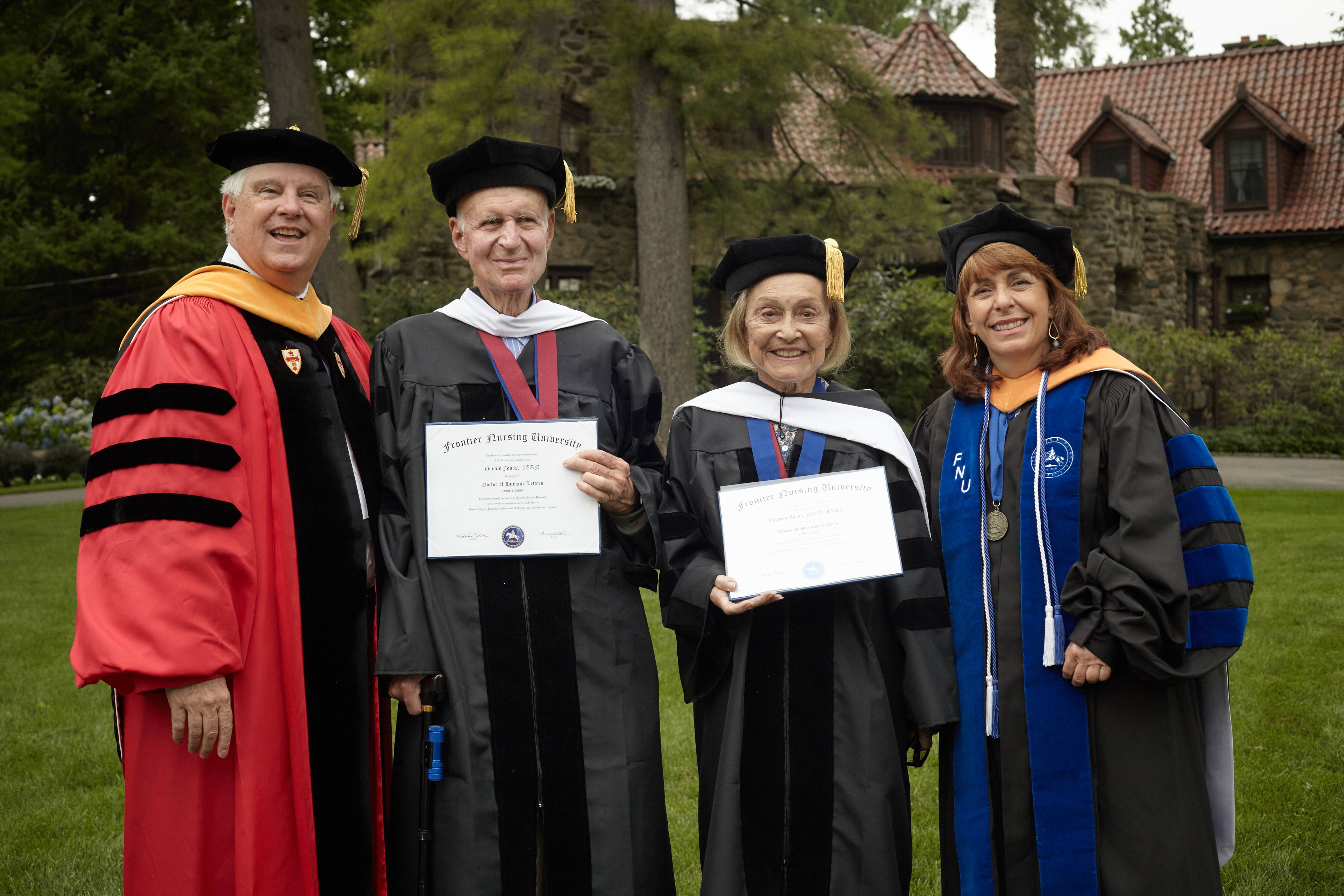 Barbara and Donald Jonas Receive Honorary Doctorates from Frontier Nursing University