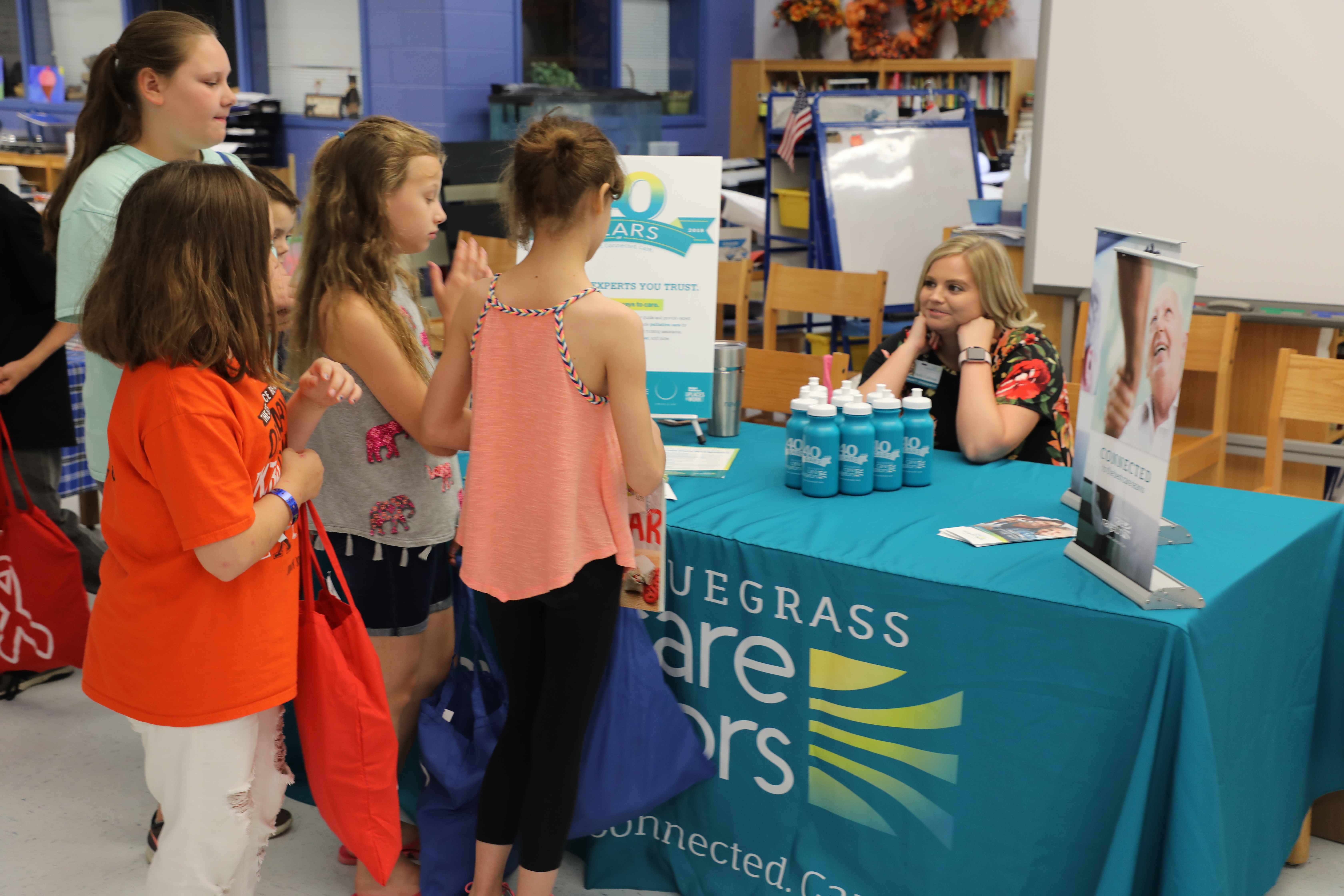Students learn about STEM careers at the Healthy Futures Fair