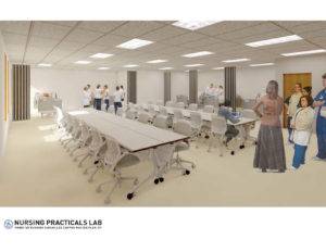 Versailles Campus nurse practicals lab rendering