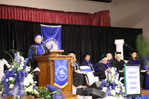 Dr. Holly Powell Kennedy speaks at 2018 Commencement
