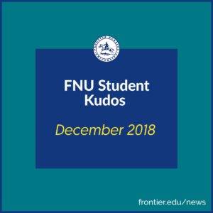 Student Kudos: December 2018