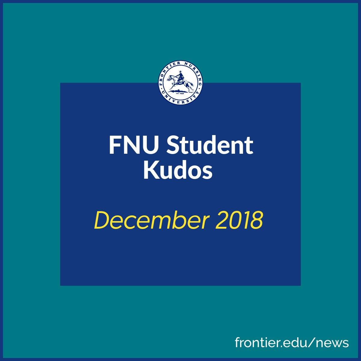 Student Kudos: December 2018