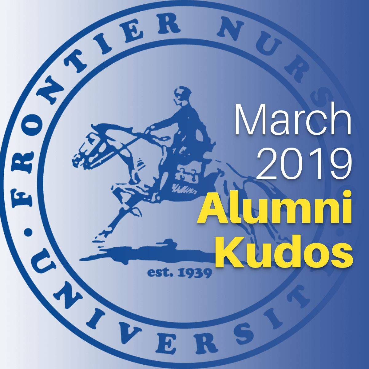 Alumni Kudos: Winter Term 2019