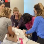 Our midwifery students perform simulations in an office-like setting, a home birth room, a hospital birth room, and a birthing center setting.