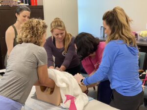 Our midwifery students perform simulations in an office-like setting, a home birth room, a hospital birth room, and a birthing center setting.
